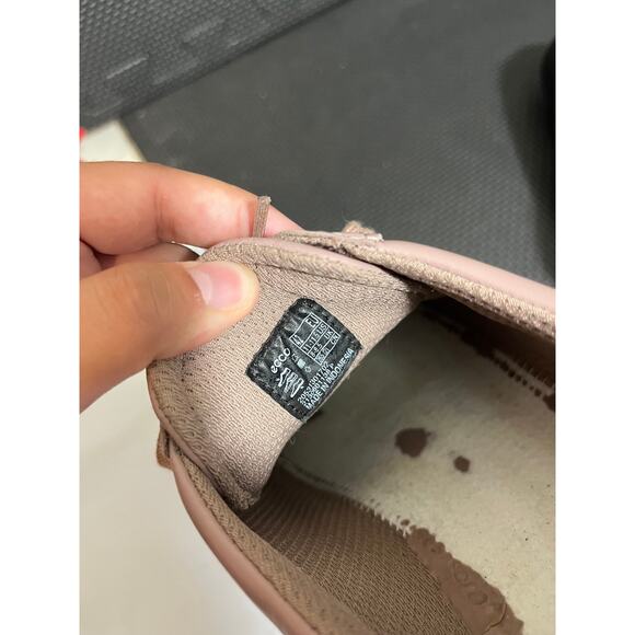 ECCO Soft 9 II Size 11 42 Tie Leather Upper Sneaker Women's Quilted Rose Shoe - Picture 7 of 8